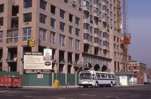 York Ave. betwen E. 91st and E. 92nd St., NYC, Now Renting, The Barclay, February 1985                